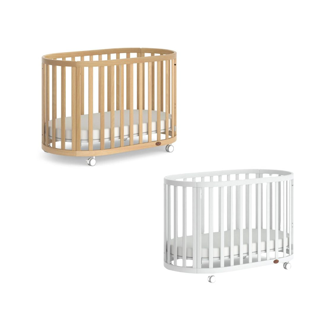 Oval best sale baby cot