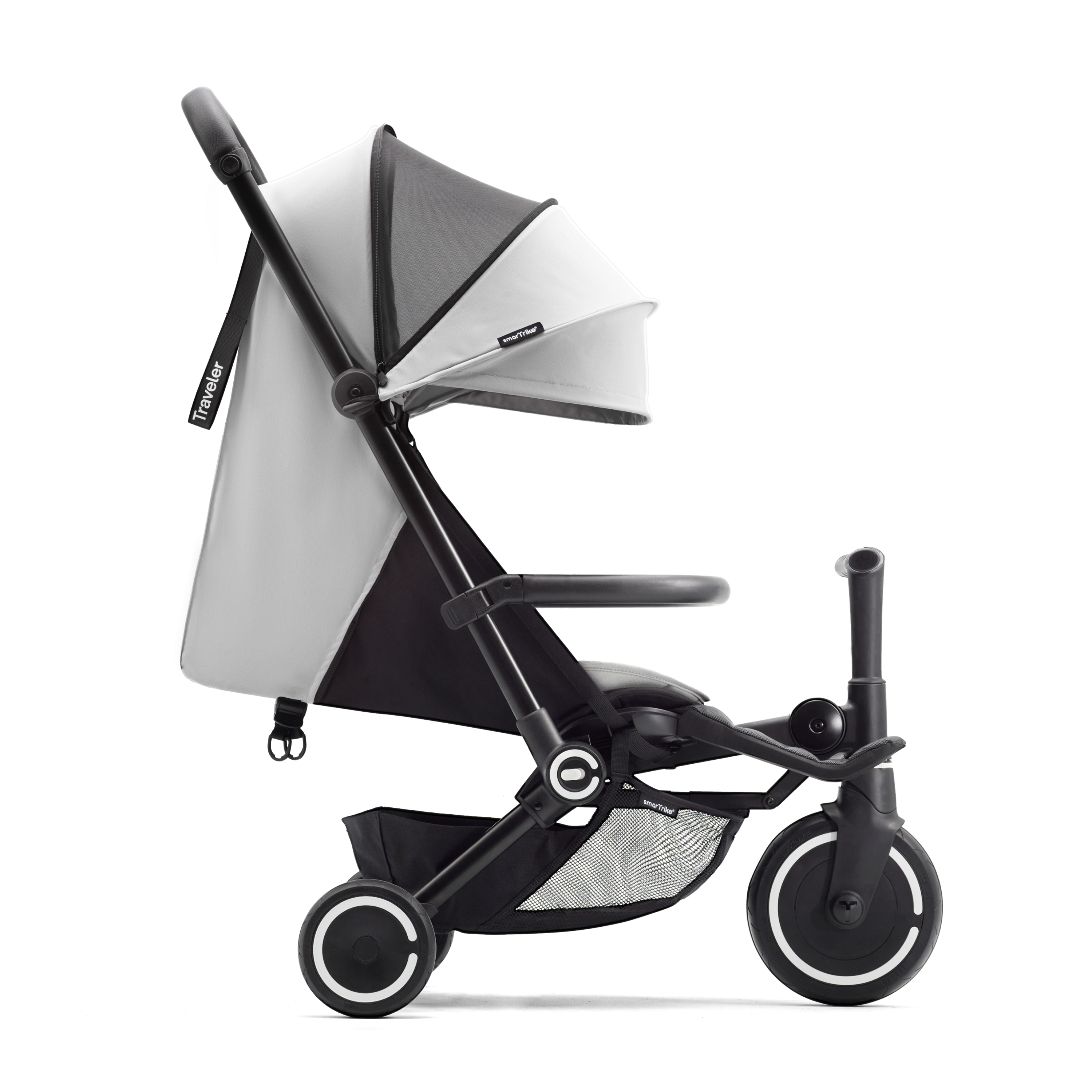 SmartTrike Traveler Stroller Off White - Tiny Tots Baby Store 