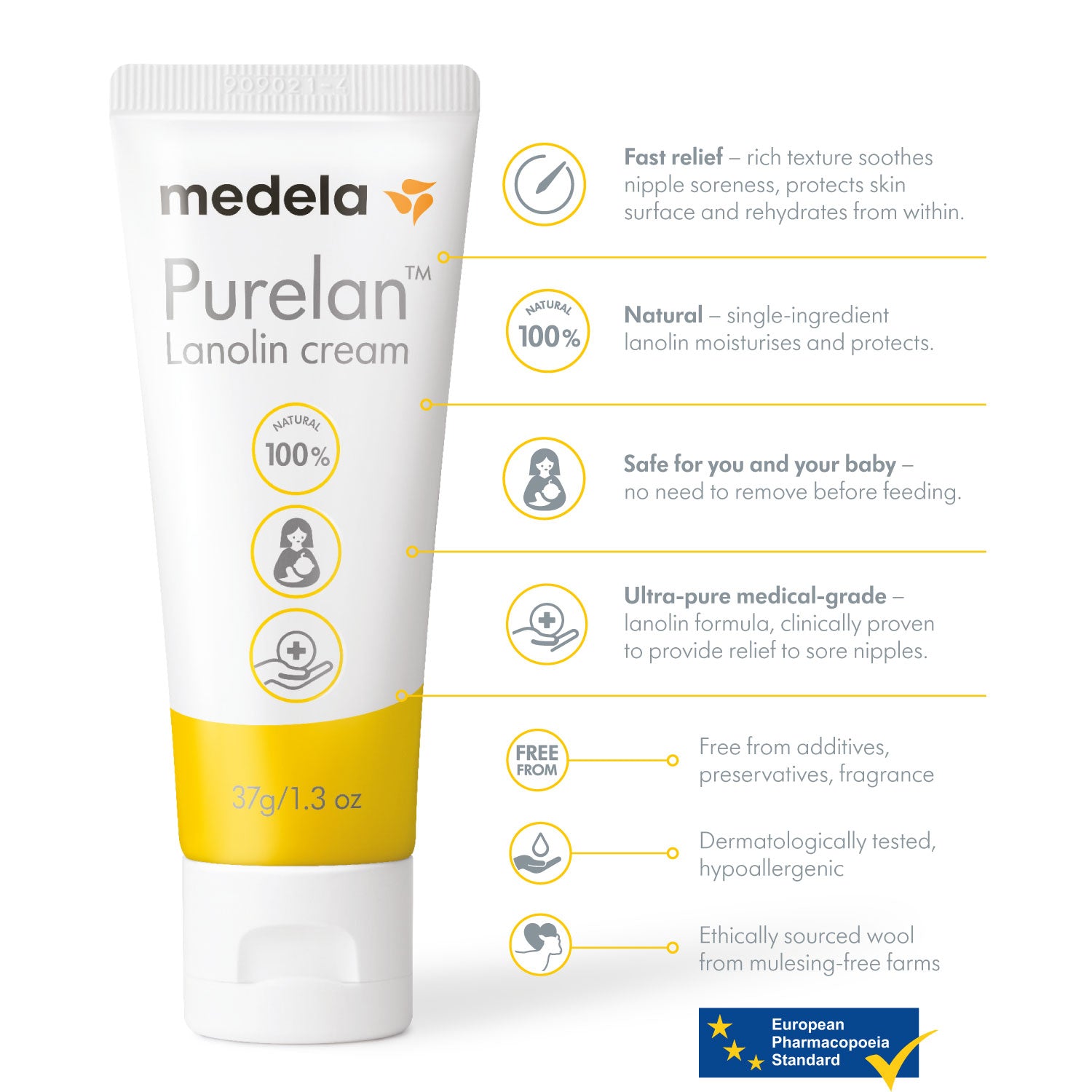 Medela Purelan Lanolin Cream 37g - Tiny Tots Baby Store 