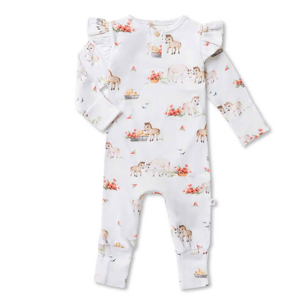 Snuggle Hunny Pony Pals Organic Growsuit - Tiny Tots Baby Store 