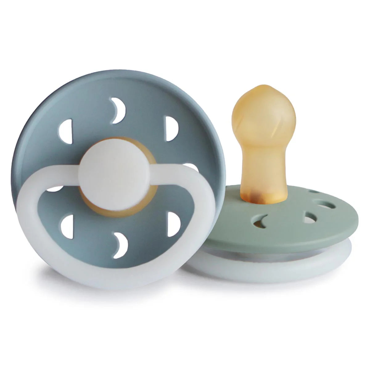 Frigg Moon NIGHT Pacifier 2 Pack LATEX