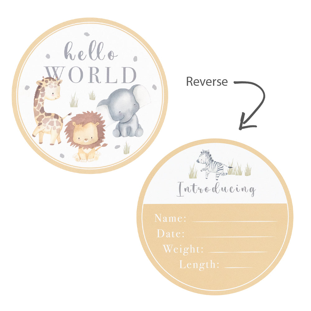 Living Textiles Hello World Gift Set -Savanna Babis - Tiny Tots Baby Store 