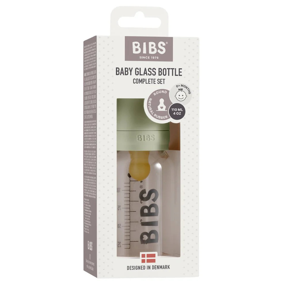 Bibs 110ml Glass Bottle Set - Tiny Tots Baby Store 