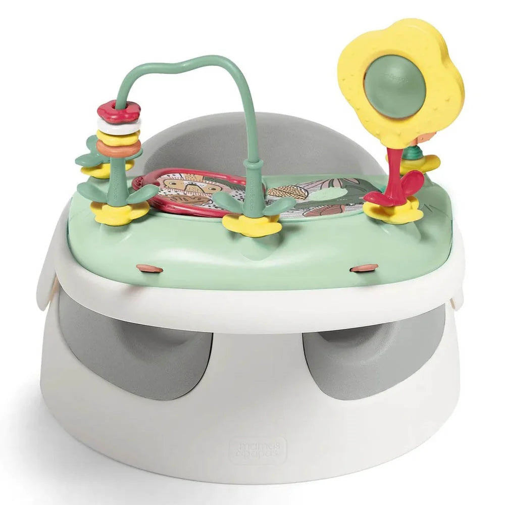 Mamas & Papas Snug Floor Seat with Activity Tray Pebble Grey - Tiny Tots Baby Store 