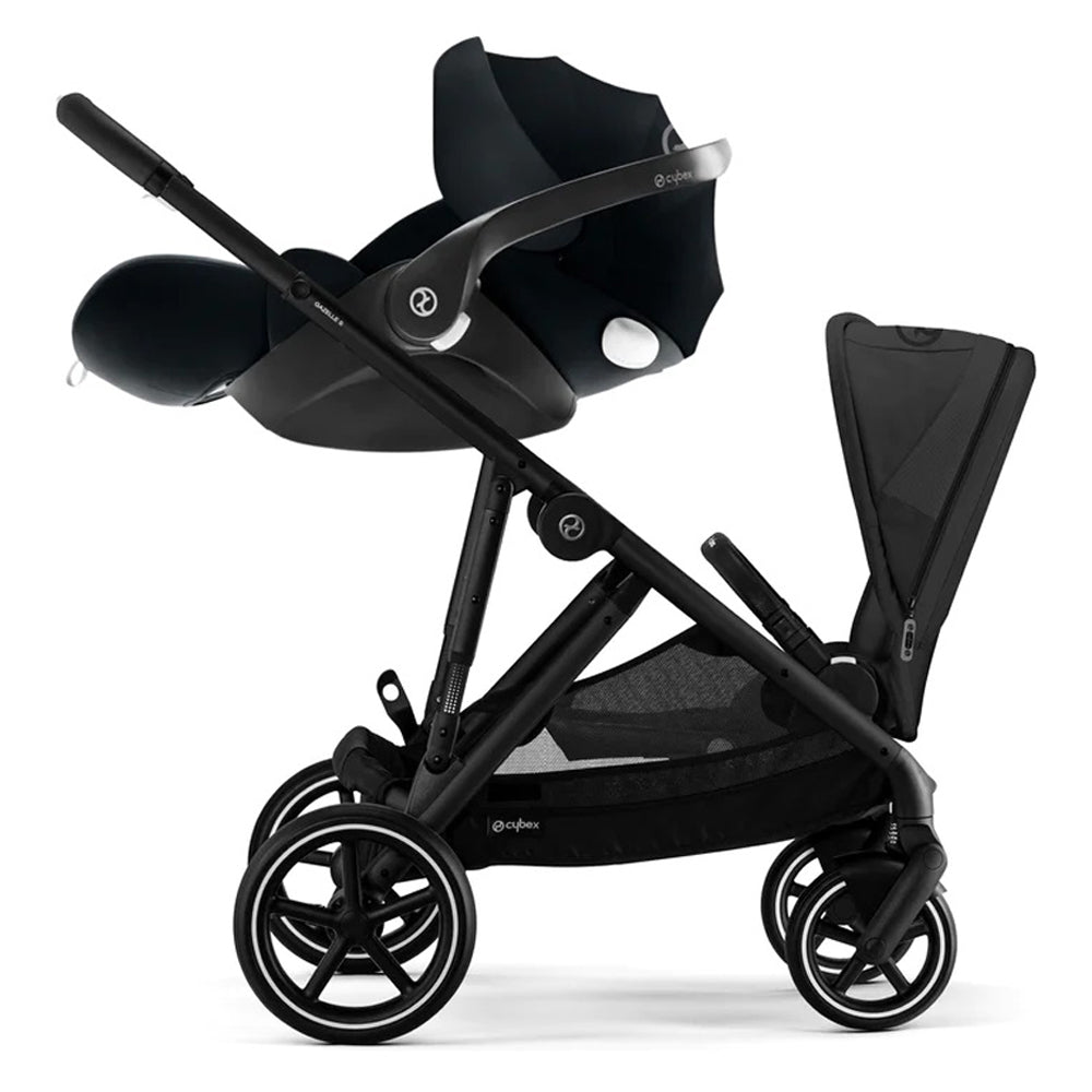 Cybex Gazelle Pram Travel System Moon Black FREE adapters - Tiny Tots Baby Store 