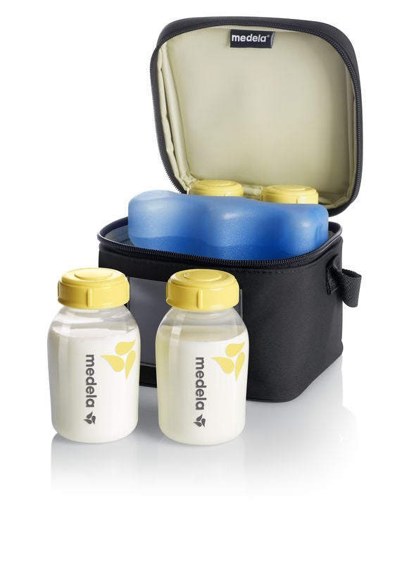 Medela Cooler Bag with cooler element 4 breastmilk bottles 150ml - Tiny Tots Baby Store 