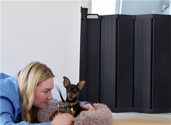 DogSpace Marley retractable guard Black - Tiny Tots Baby Store 