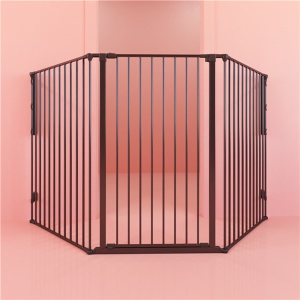 DogSpace ROCKY Large extra tall (105 cm) multi expandable Pet gate, black - Tiny Tots Baby Store 