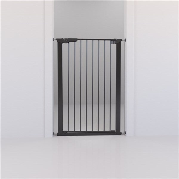 DogSpace BONNIE extra tall Pet gate metal gate BLACK - Tiny Tots Baby Store 