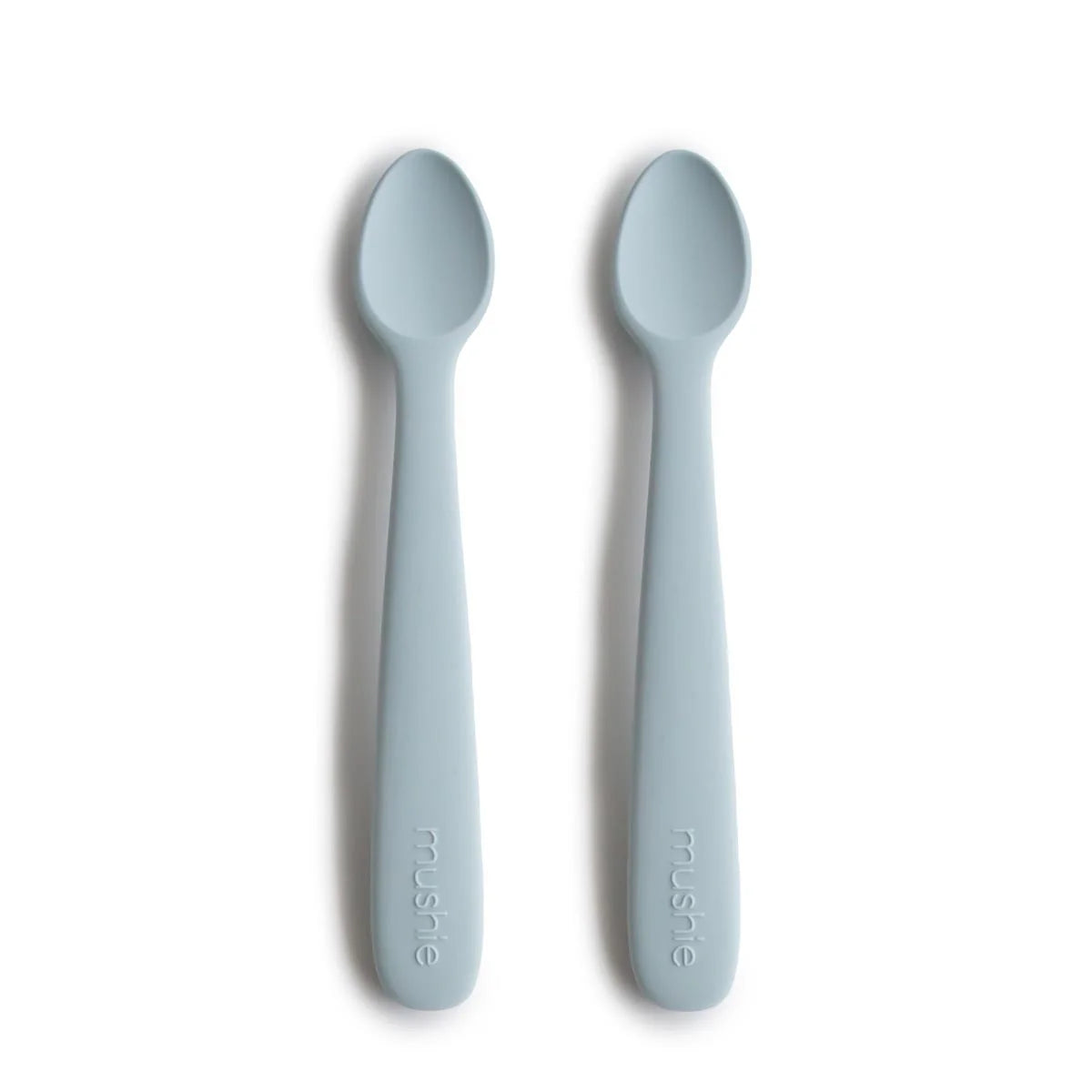 Mushie Spoons 2pc Powder Blue - Tiny Tots Baby Store 