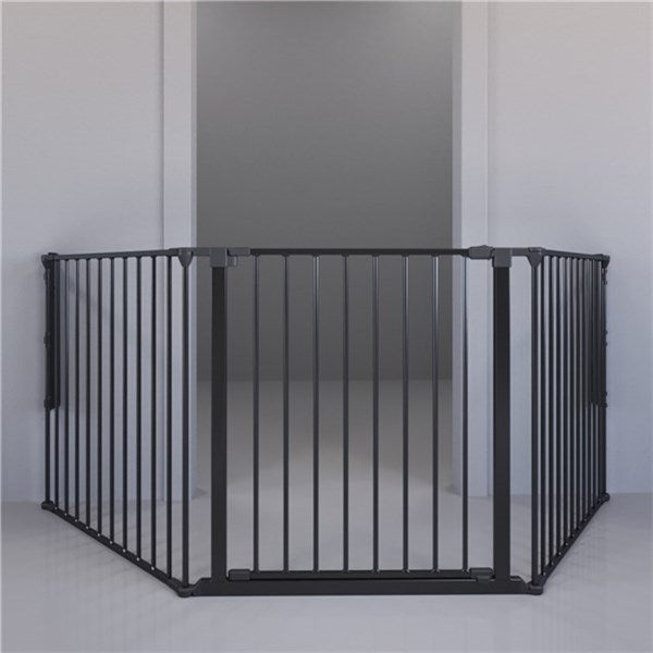 DogSpace Max Large multi expandable metal Pet gate, black - Tiny Tots Baby Store 