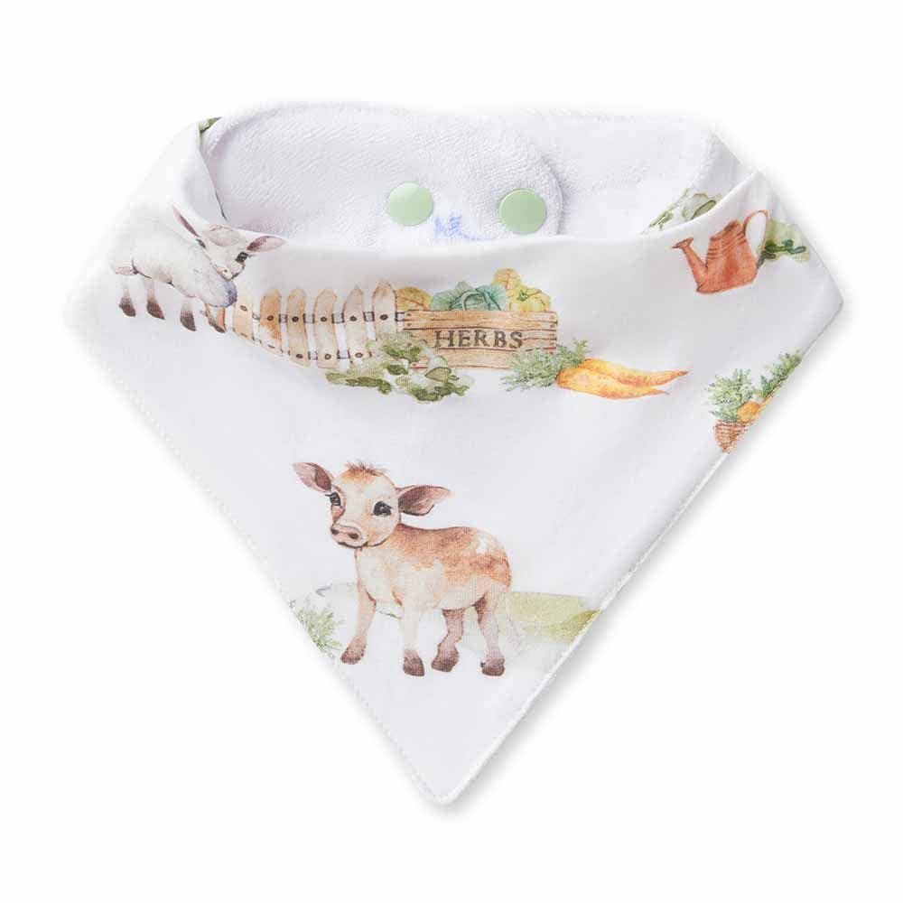 Snuggle Hunny - Farm Organic Dribble Bib - Tiny Tots Baby Store 