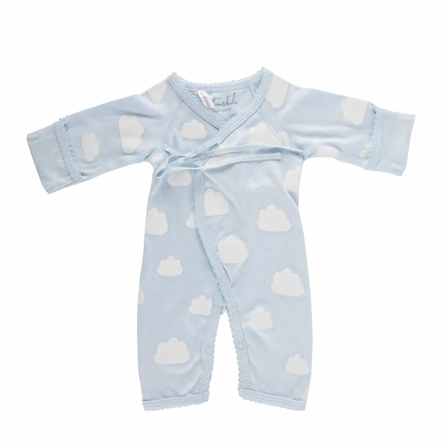 Emotion & Kids Blue Clouds Crossover Prem Outfit - Tiny Tots Baby Store 