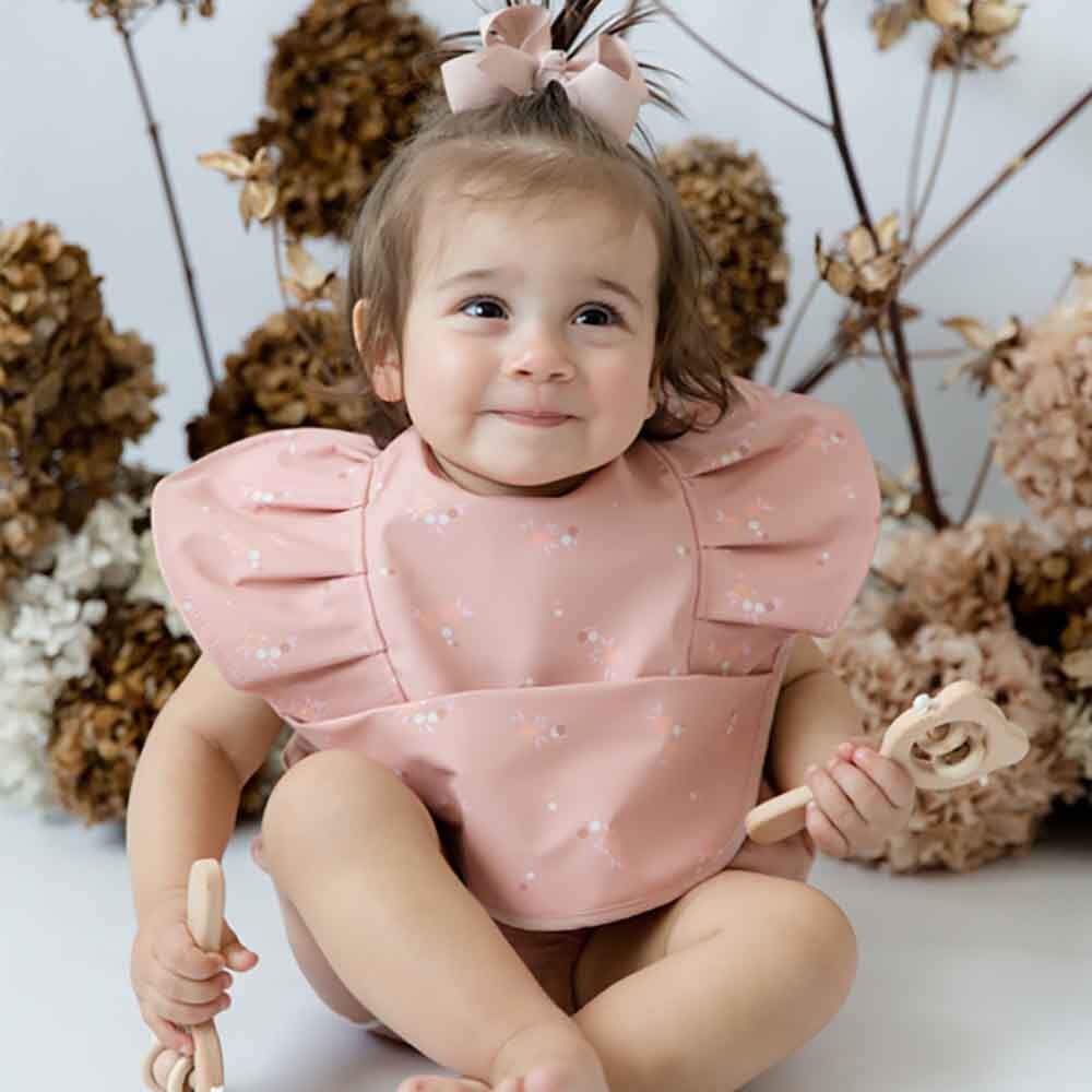 Snuggle Hunny Daisy Frill Snuggle Bib - Tiny Tots Baby Store 