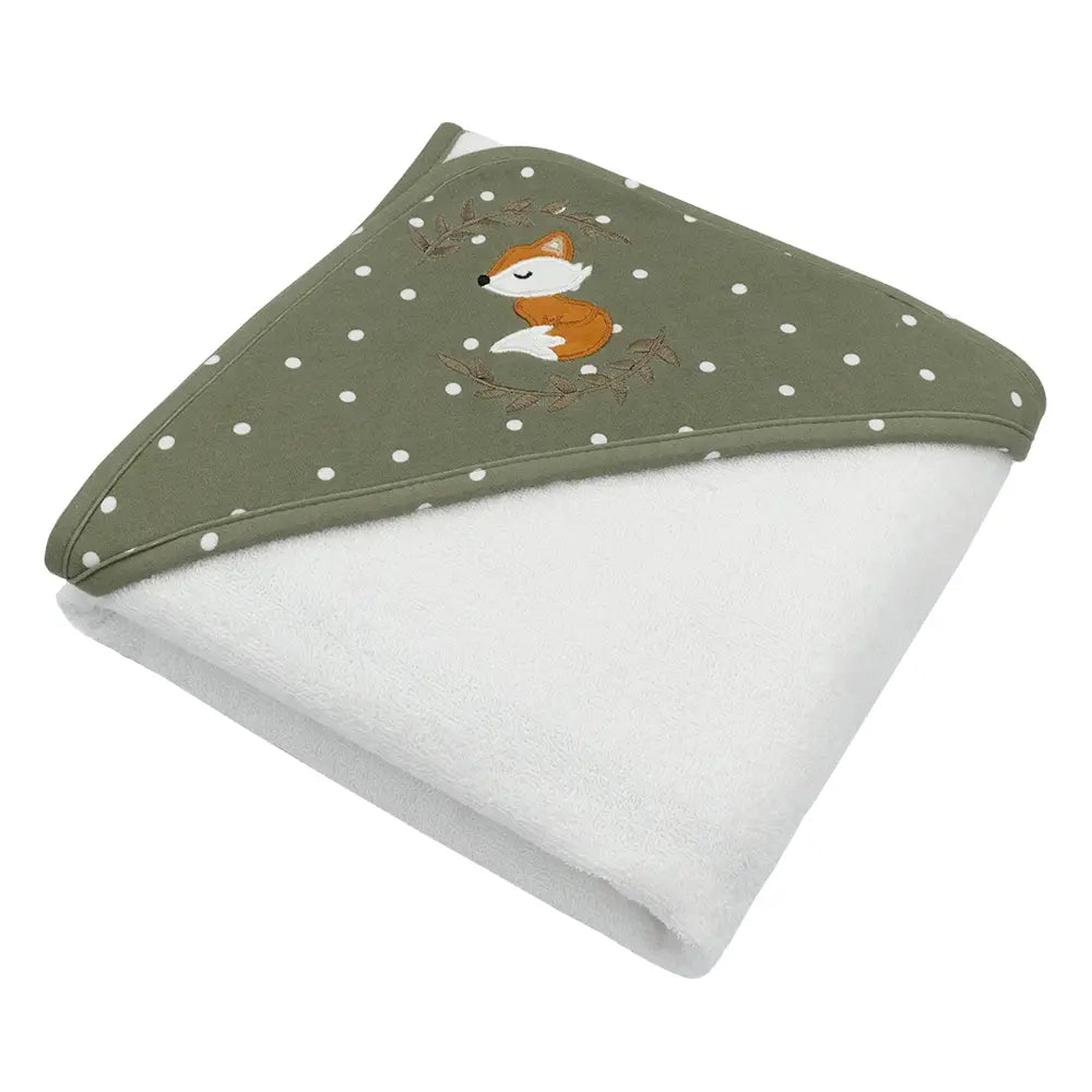 Living Textiles Hooded Towel - Forest Retreat - Tiny Tots Baby Store 