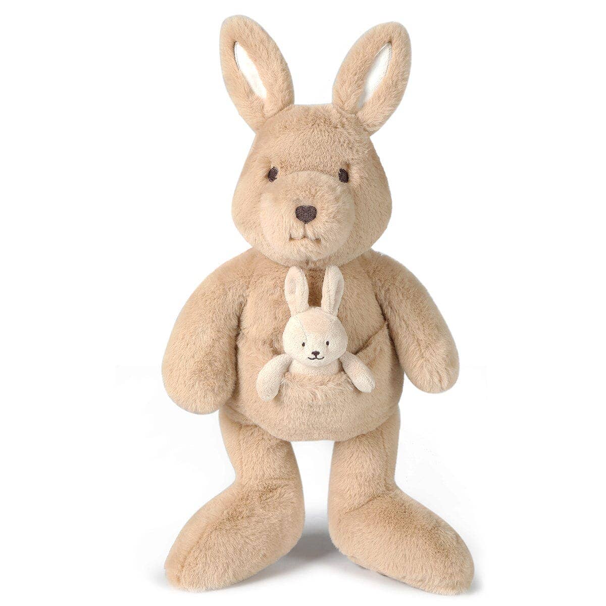 OB Australia - Kip Kangaroo (Vegan Angora) Soft Toy 17"/43cm - Tiny Tots Baby Store 