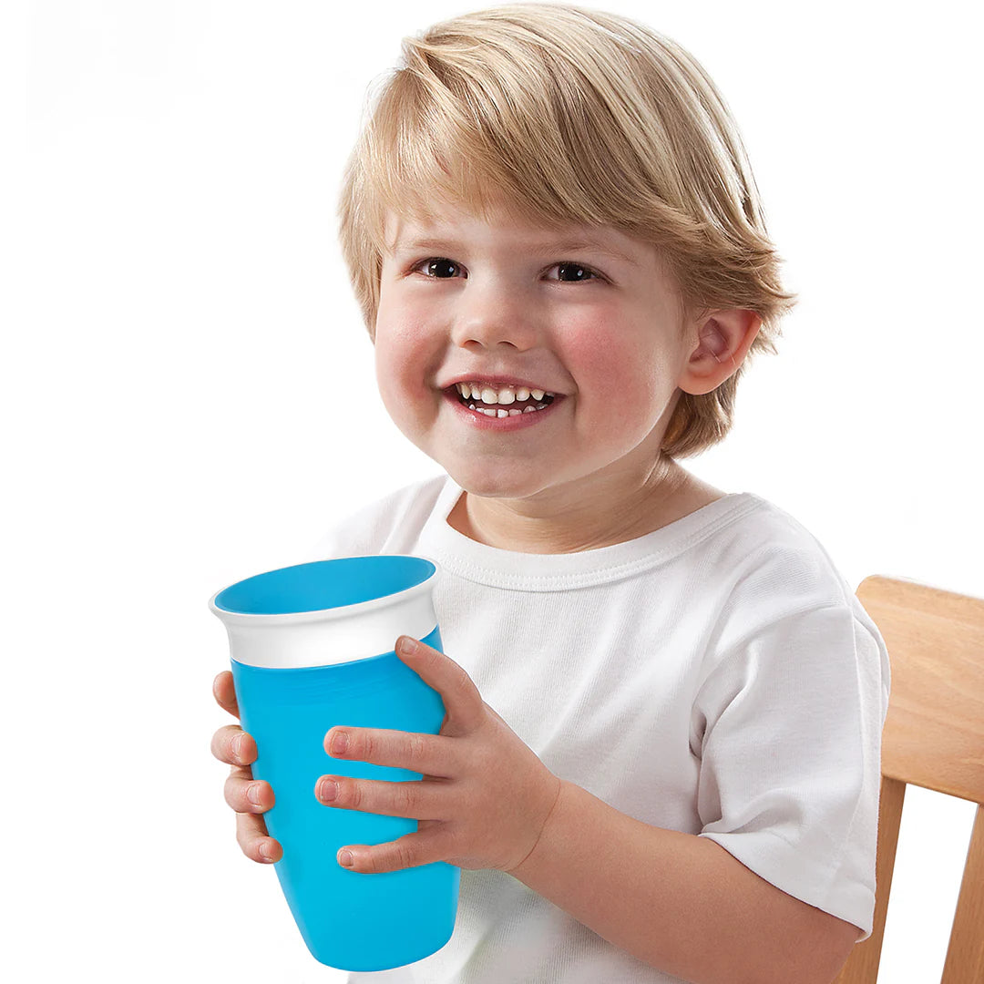 Munchkin 10oz Miracle® 360° Sippy Cup (Blue) - Tiny Tots Baby Store 