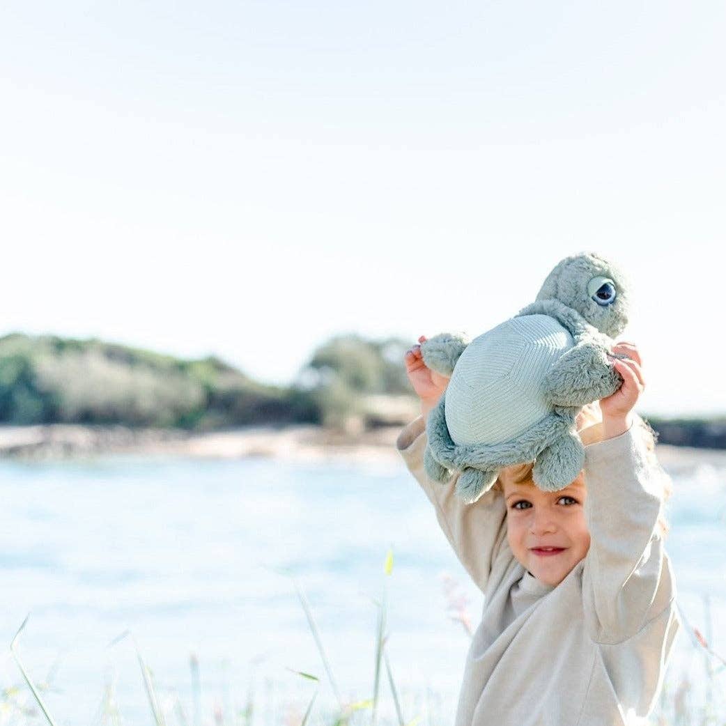 OB Australia - Tyler Turtle Soft Toy 13"/33cm - Tiny Tots Baby Store 