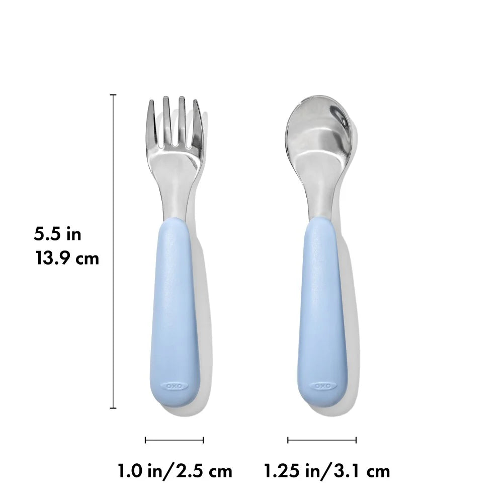 OXO Tot Fork & Spoon Set - Dusk