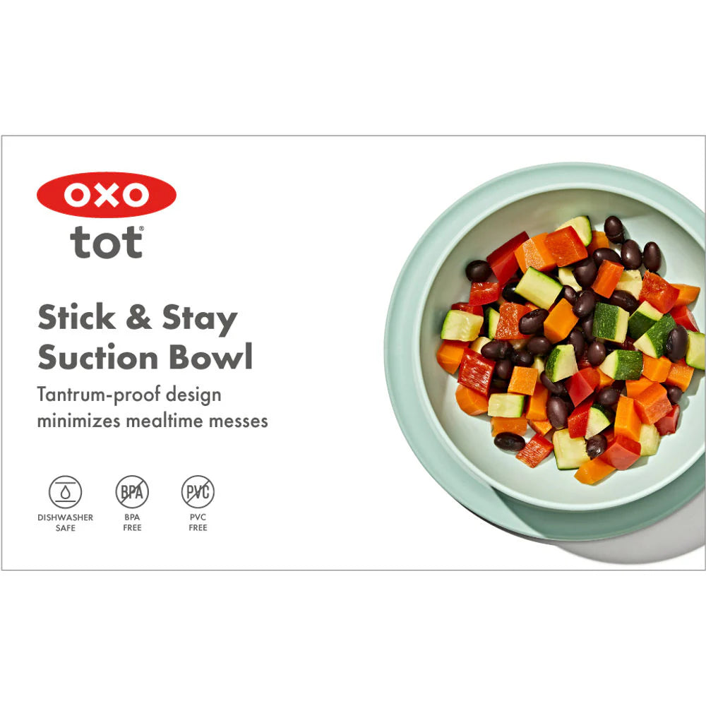 OXO Tot Stick & Stay Suction Bowl -Opal - Tiny Tots Baby Store 