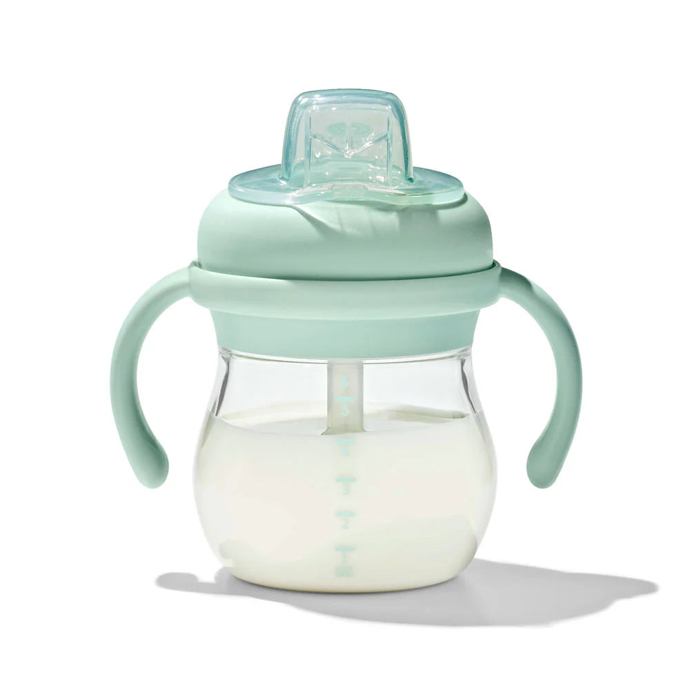 OXO Tot Transitions Soft Spout Sippy Cup With Removable Handles 6oz -Opal