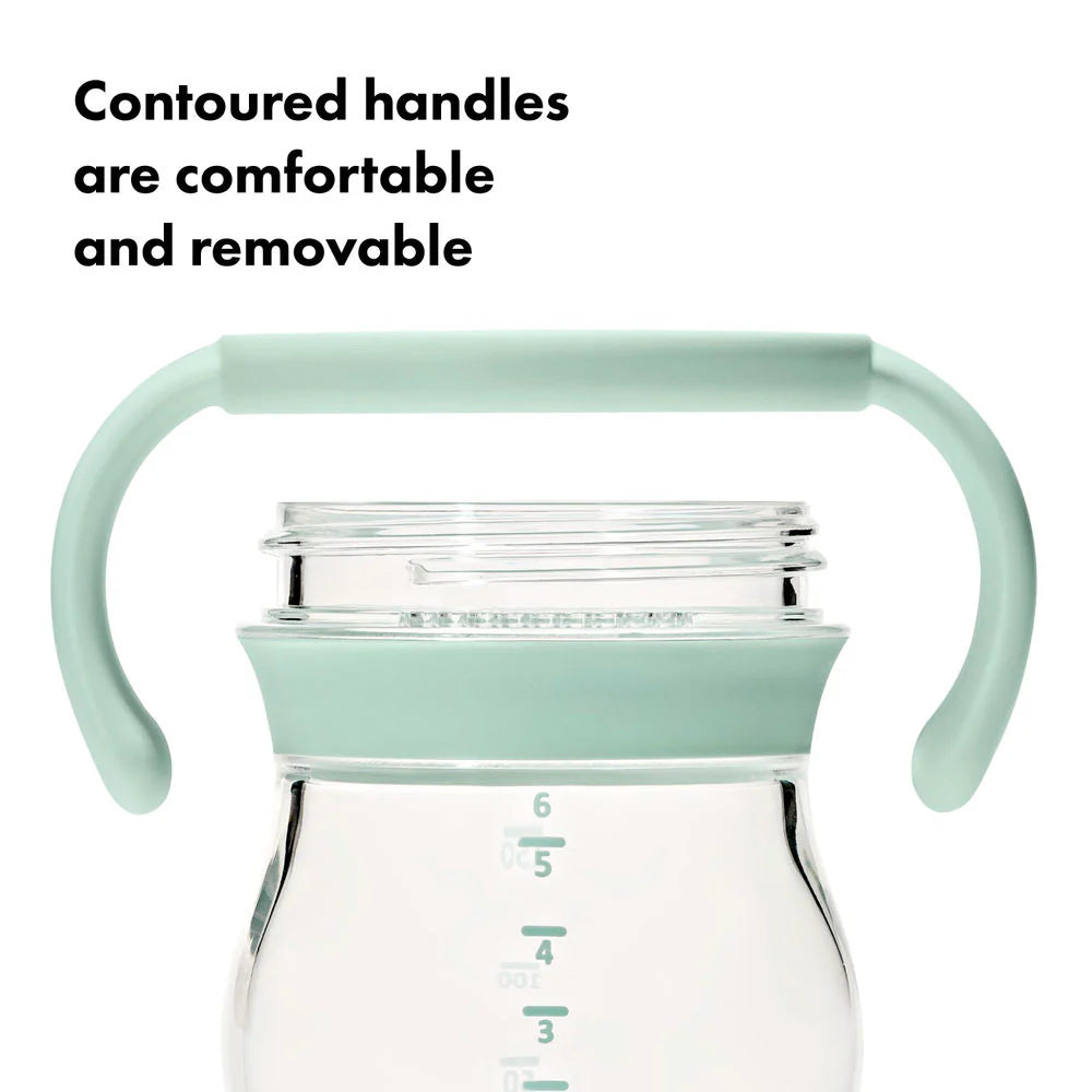 OXO Tot Transitions Soft Spout Sippy Cup With Removable Handles 6oz -Opal