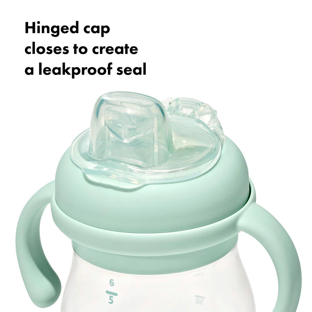 OXO Tot Transitions Soft Spout Sippy Cup With Removable Handles 6oz -Opal