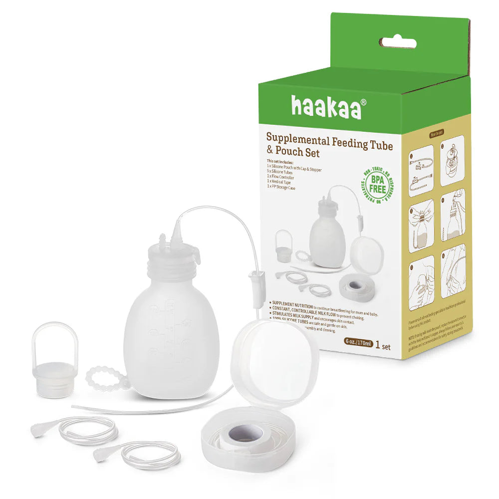 Haakaa Supplemental Feeding Tube & Pouch Set