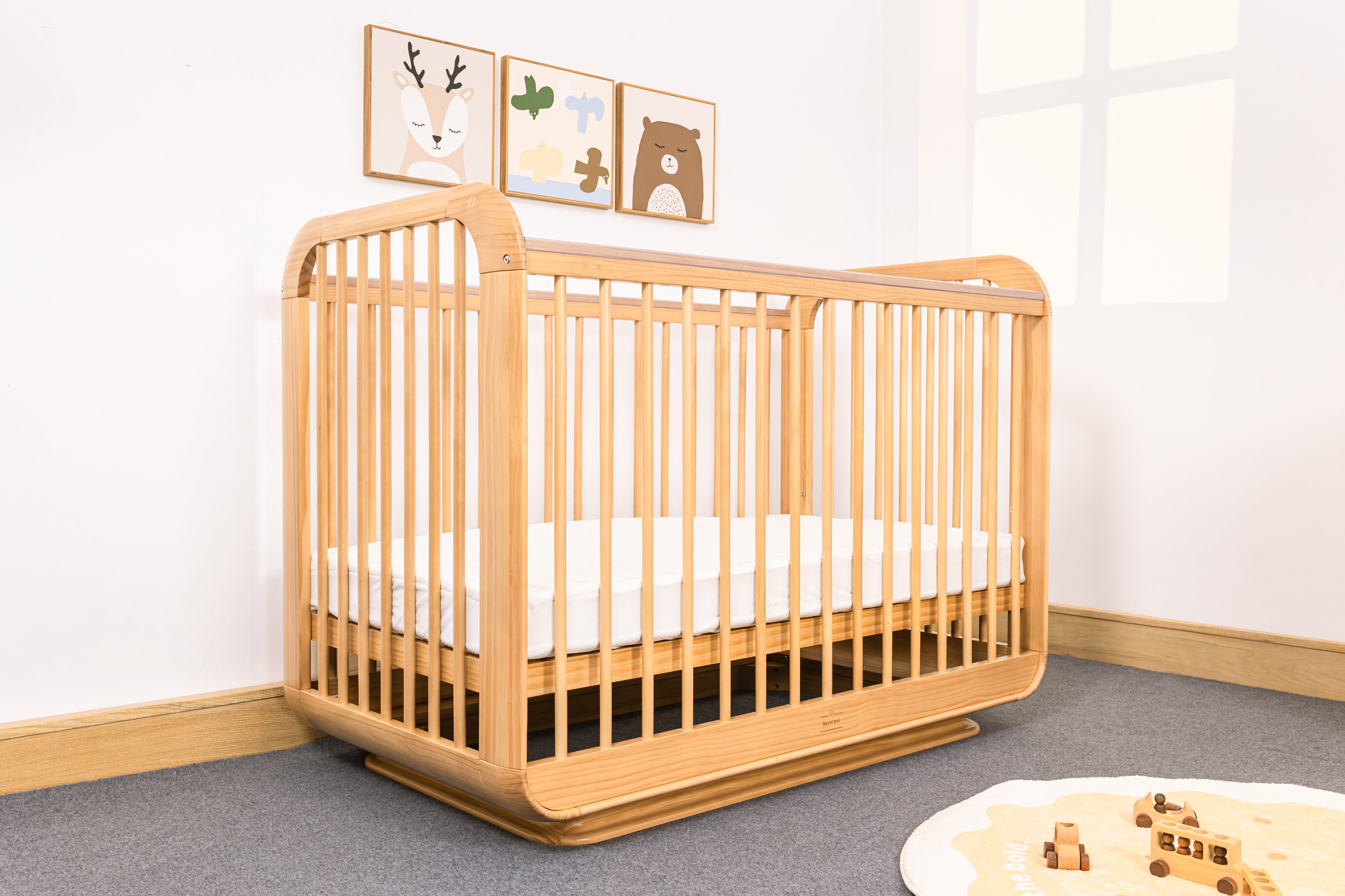 Sweet Pea Celine Cot & Luxury Mattress Package - Tiny Tots Baby Store 