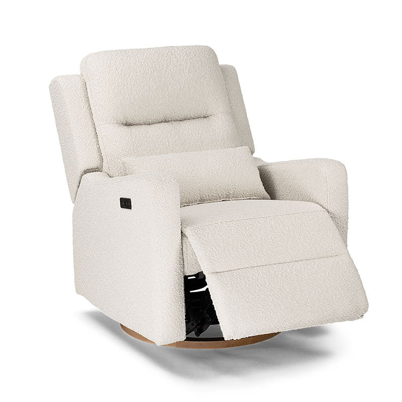 Cocoon Rio ELECTRIC Recliner & Glider Chair with USB Vanila Boucle - Tiny Tots Baby Store 