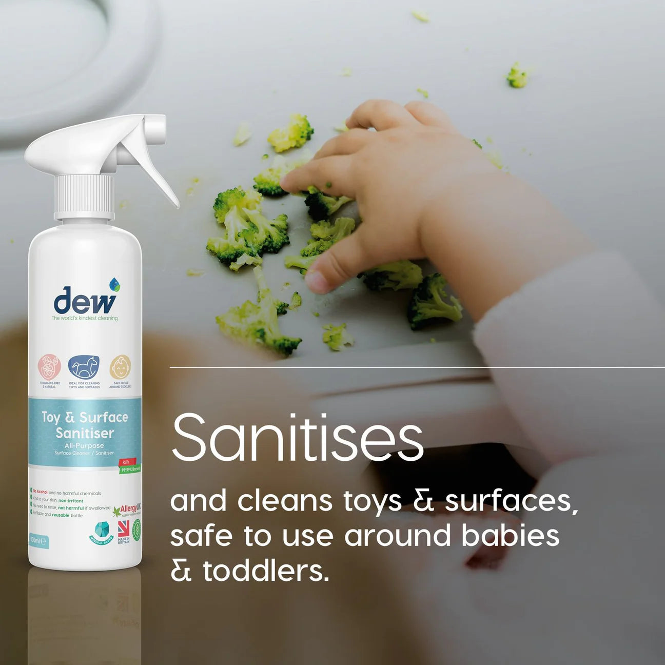 Dew Toy & Surface Sanitiser 500ml - Tiny Tots Baby Store 