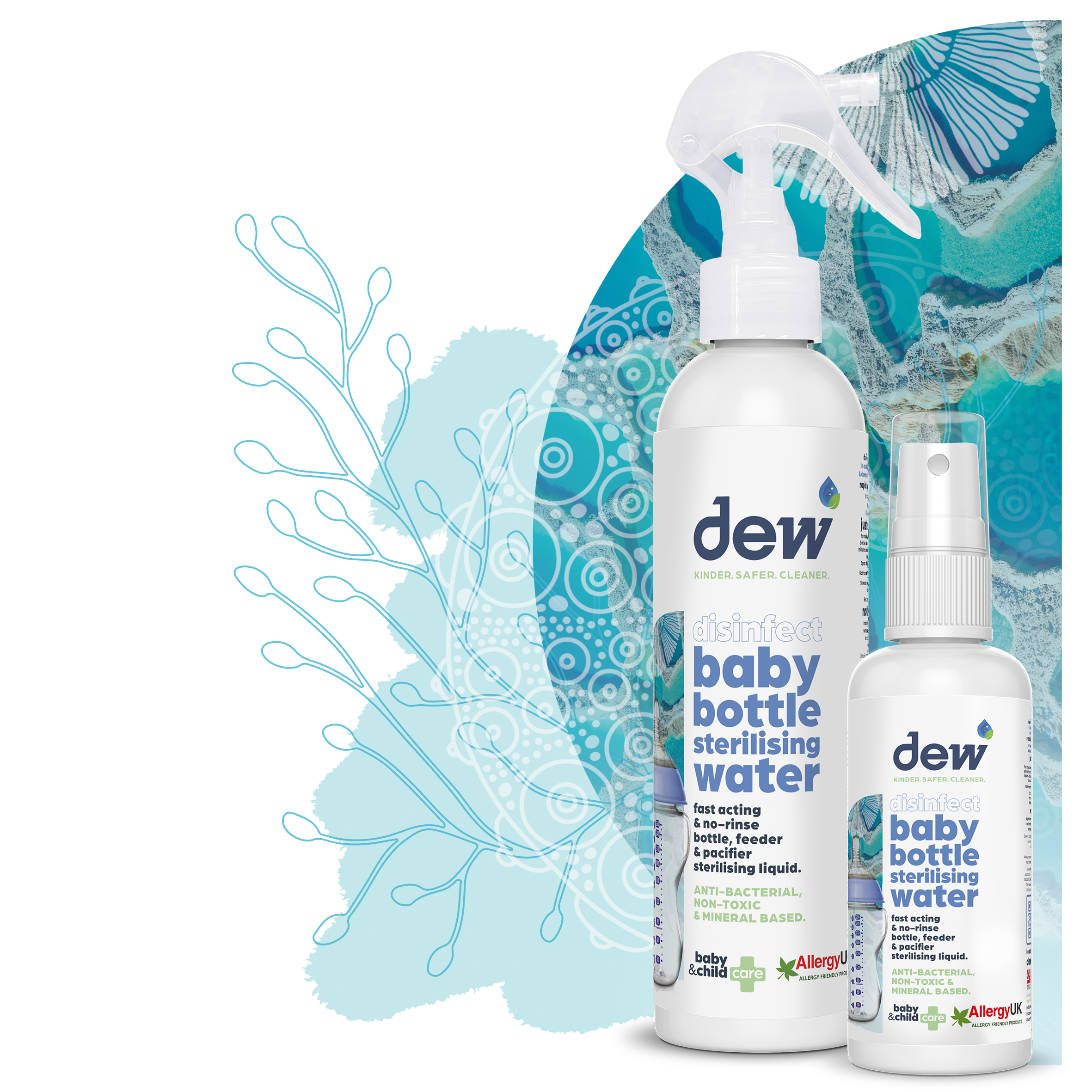 Dew Baby Bottle Sterilising Water 250ml - Tiny Tots Baby Store 