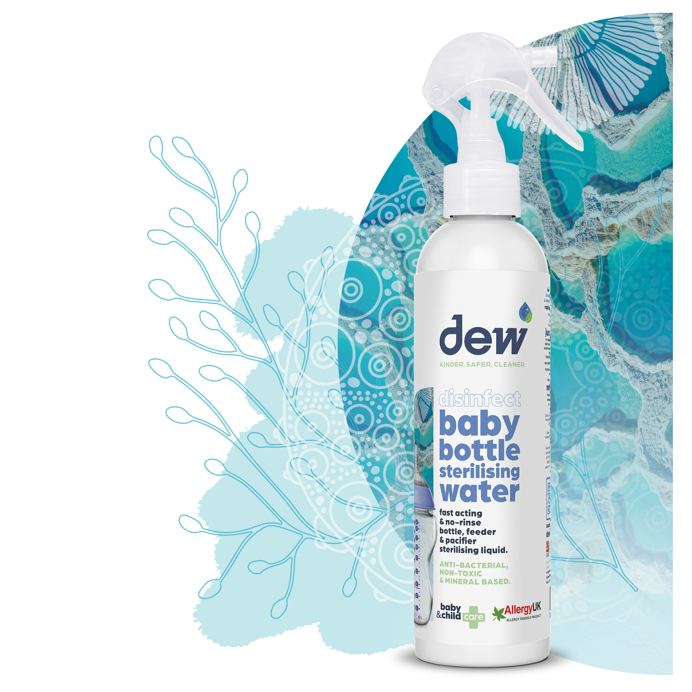 Dew Baby Bottle Sterilising Water 250ml - Tiny Tots Baby Store 