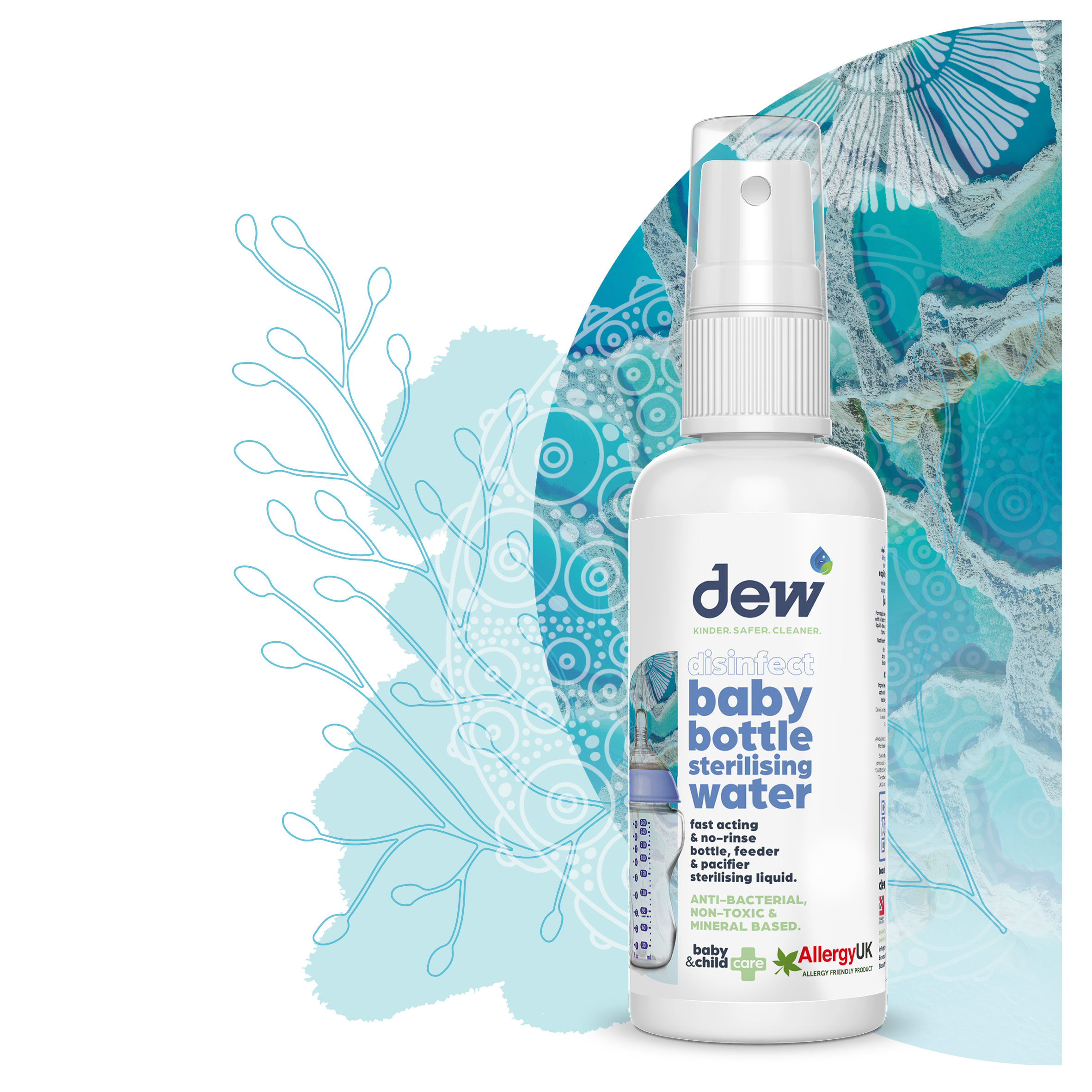 Dew Baby Bottle Sterilising Water 65ml - Tiny Tots Baby Store 