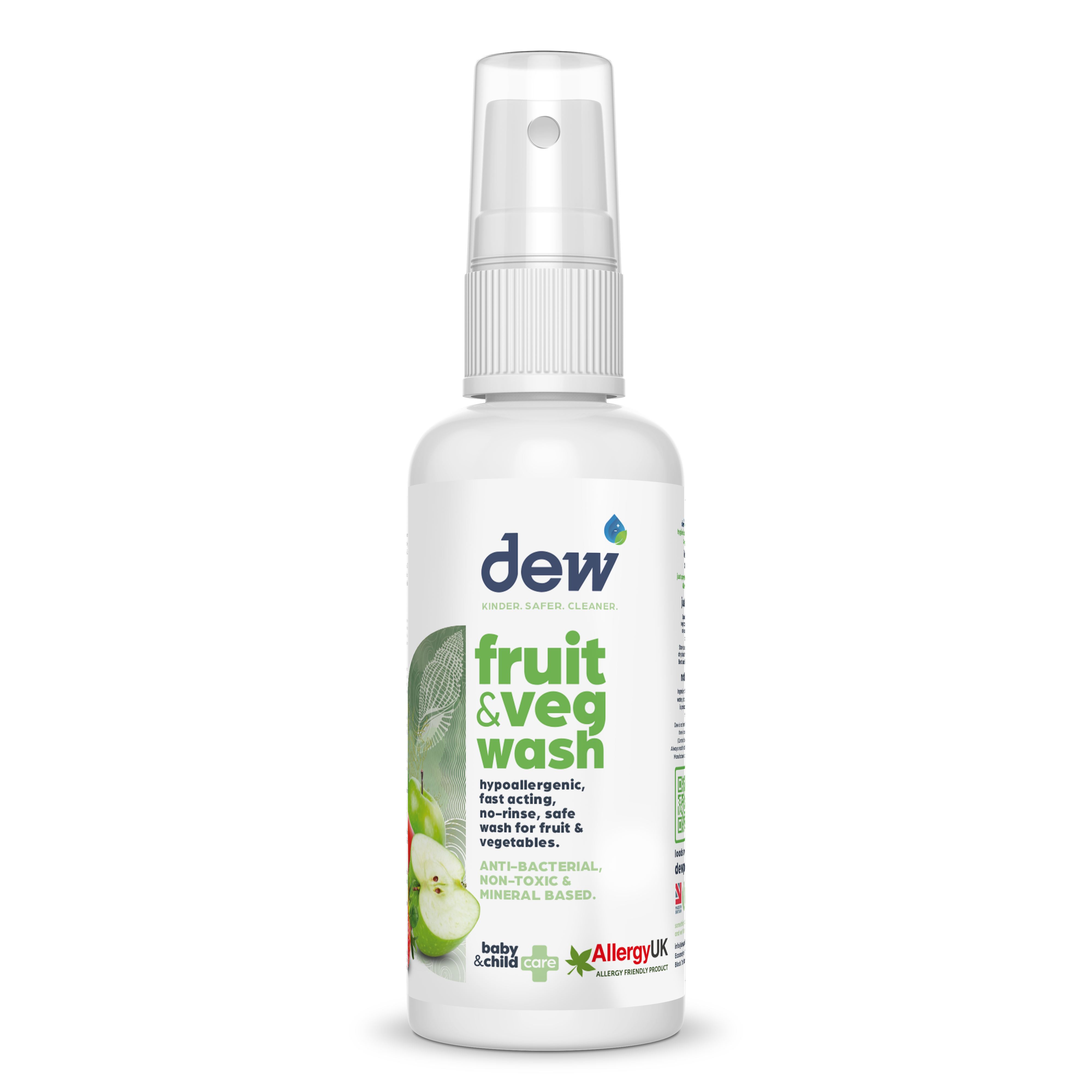 Dew Fruit & Veg Wash 65ml - Tiny Tots Baby Store 