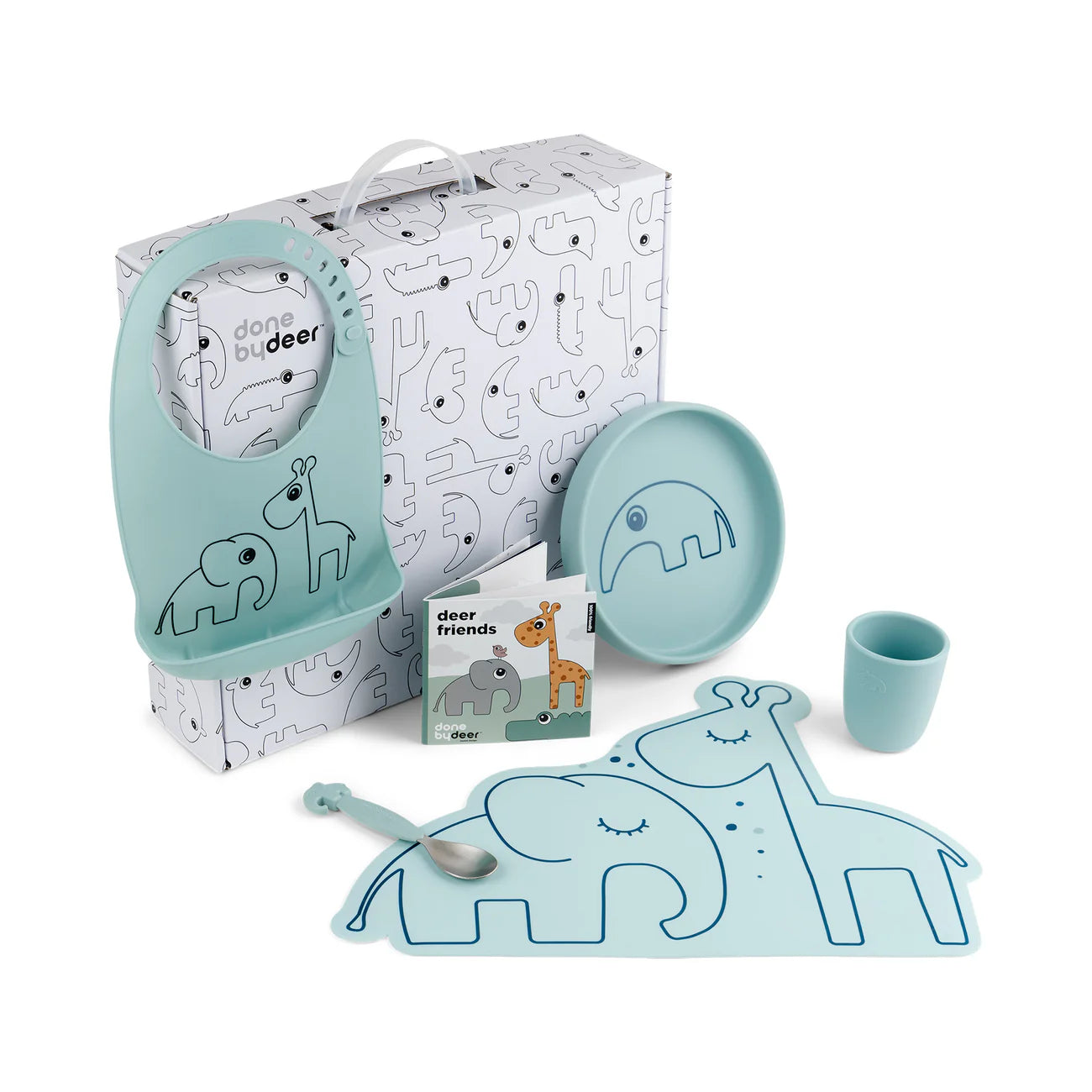 Done By Deer Dinner time goodie box - blue - Tiny Tots Baby Store 