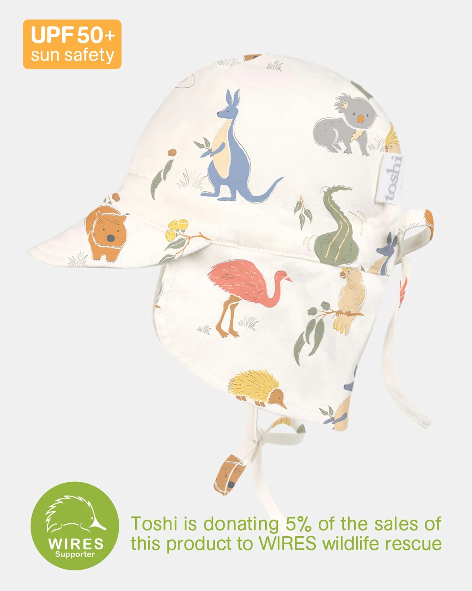 Toshi Flap Cap Bambini/Outback - Tiny Tots Baby Store 