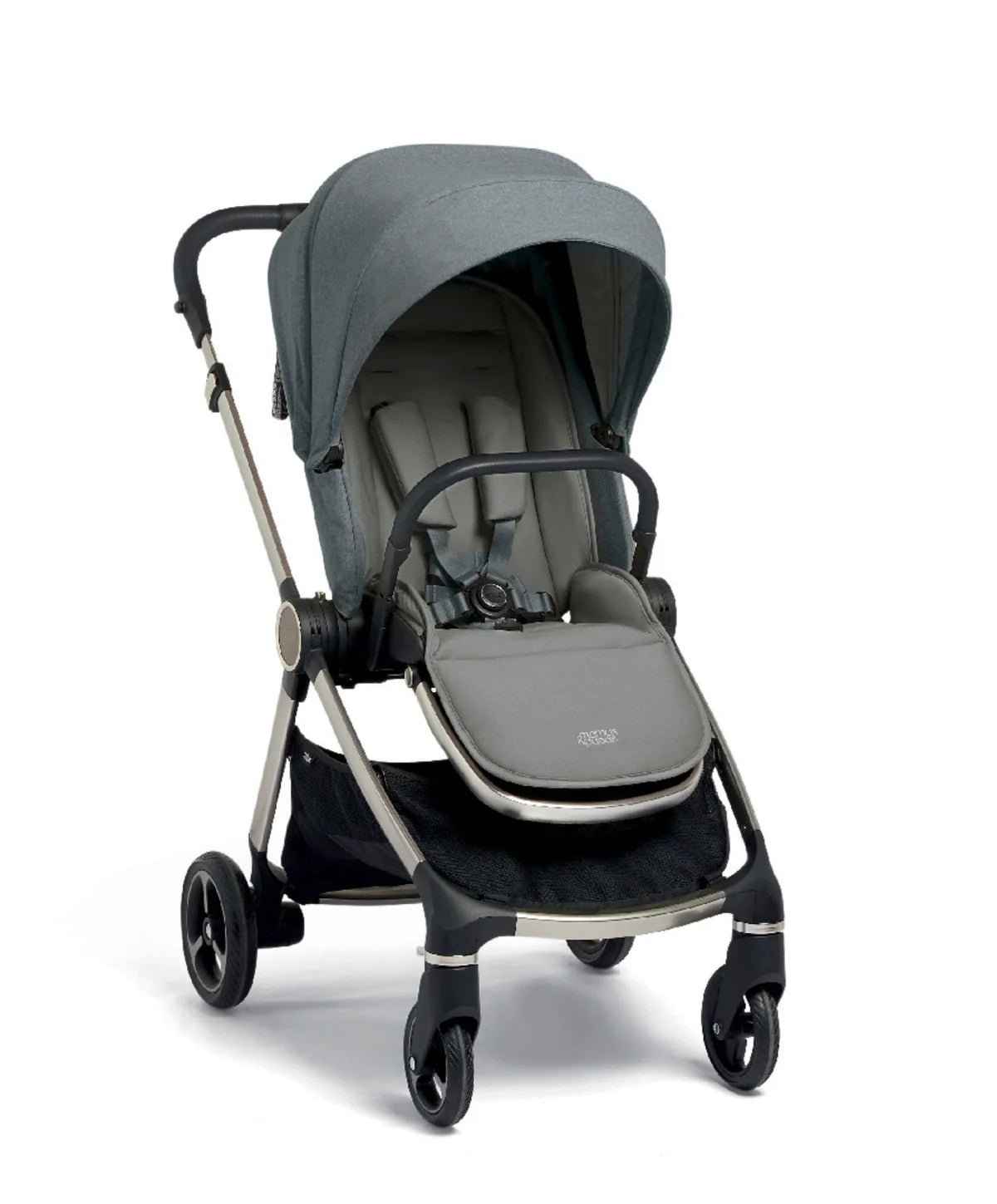 Mamas & Papas Strada Pram Bundle (3 Pieces) - Grey Melange - Tiny Tots Baby Store 