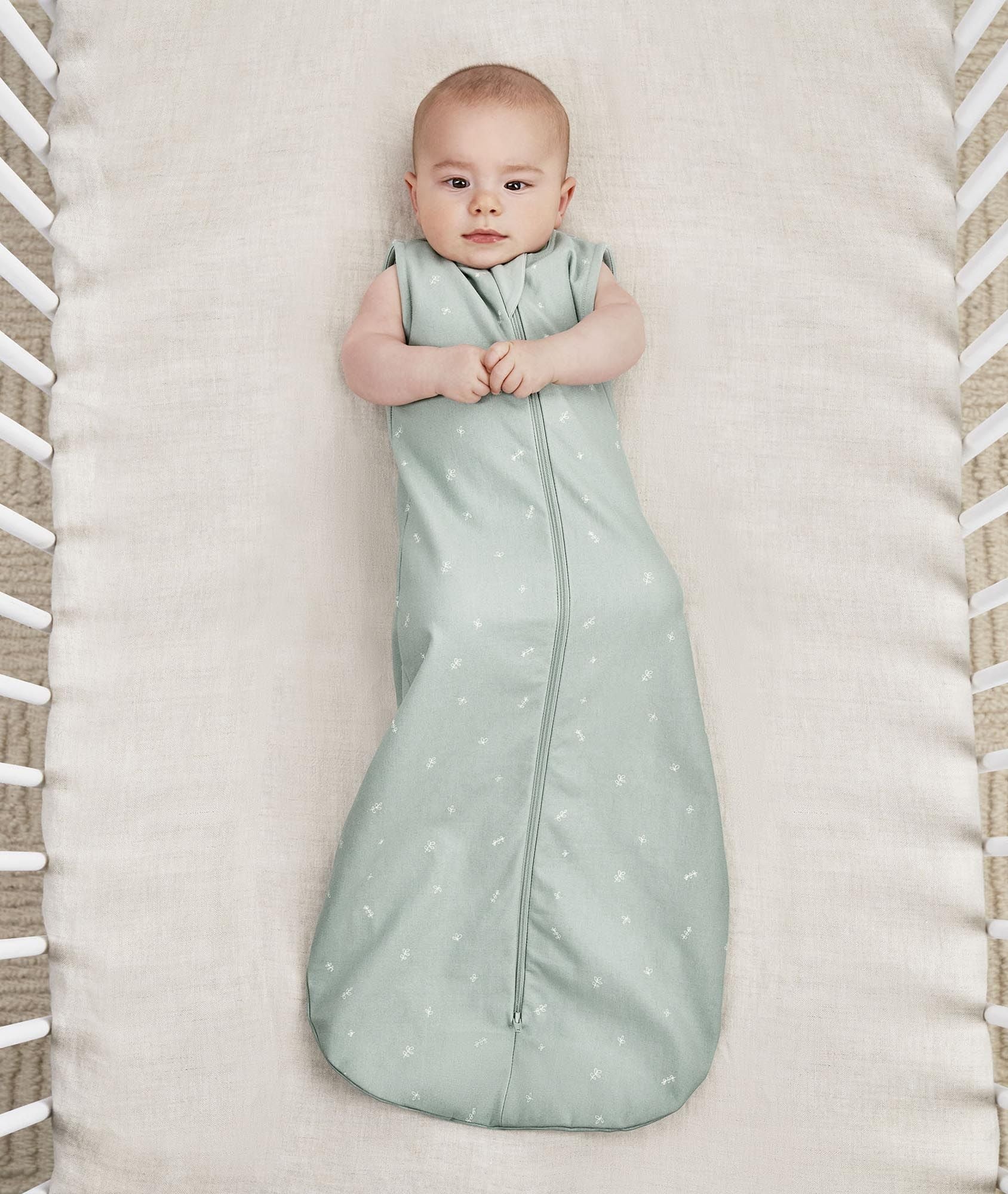 Ergopouch Jersey Sleeping Bag 1.0 TOG Sage - Tiny Tots Baby Store 