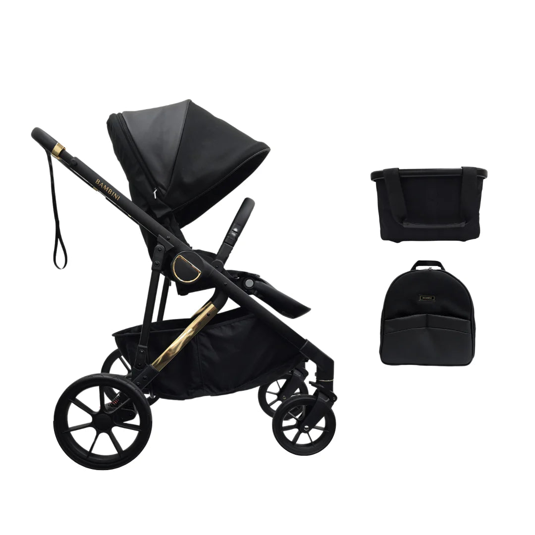 Bambini LISBON Single-to-Double Pram -Single - Tiny Tots Baby Store 