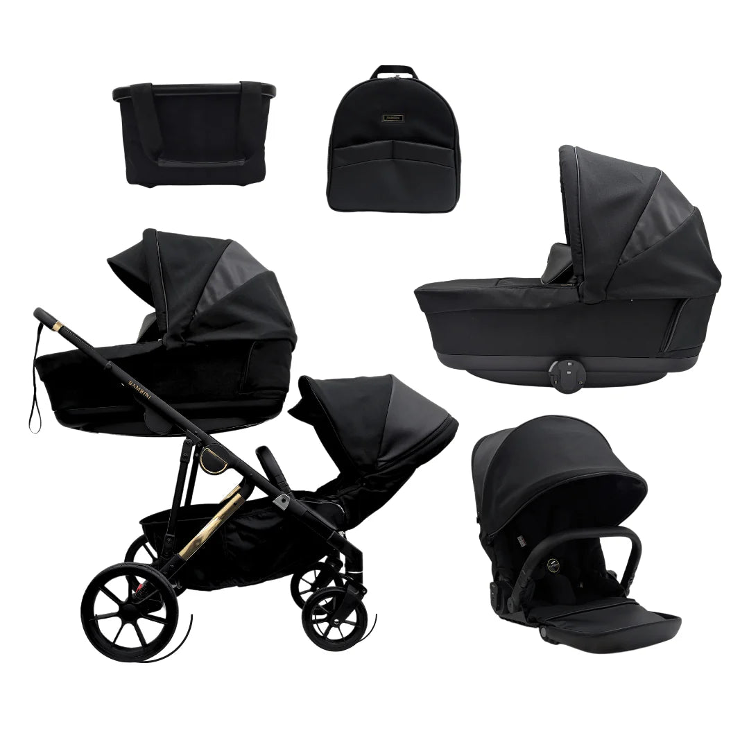 Bambini LISBON Single-to-Double Pram -Future-Proof Bundle (ETA End FEB)