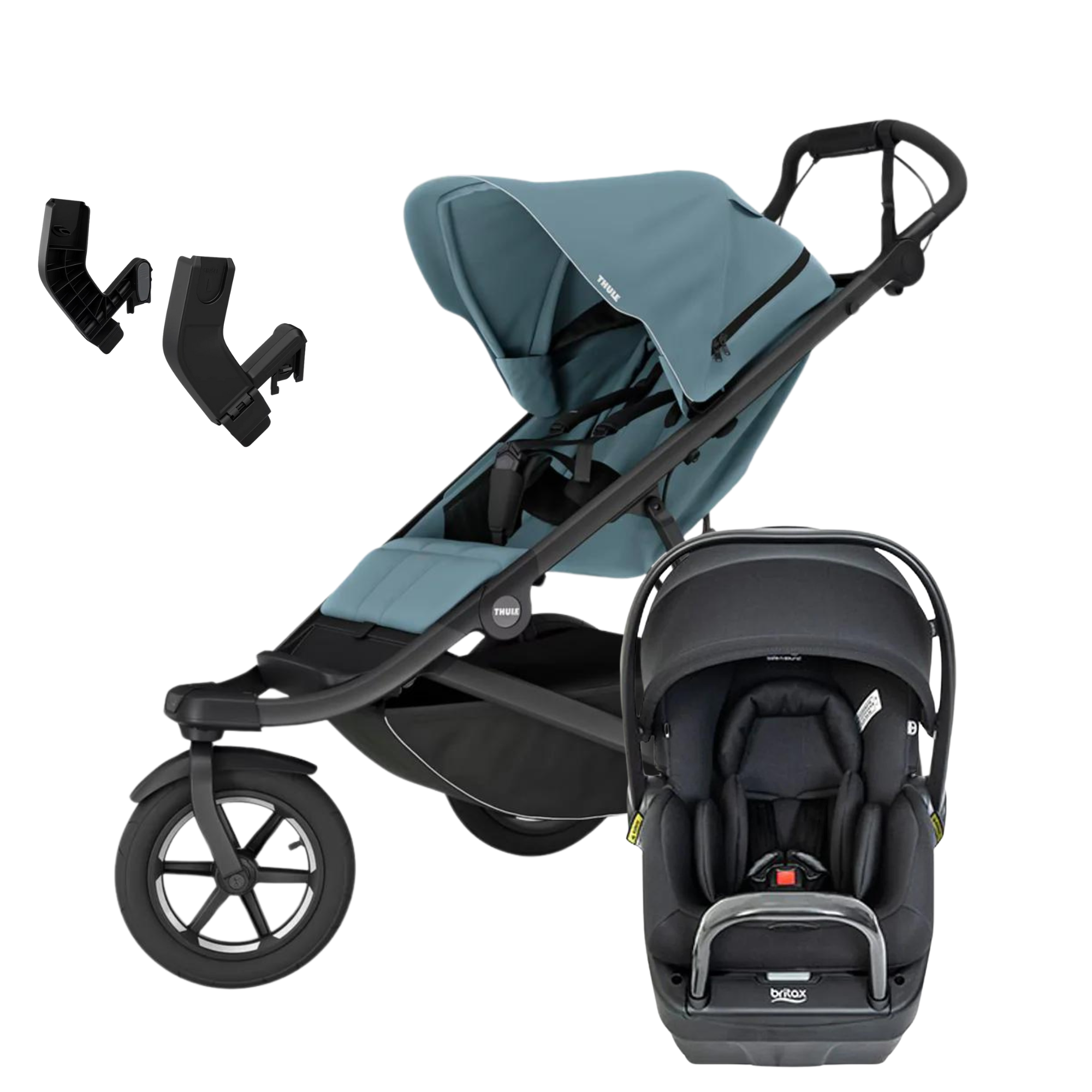 Thule Urban Glide 3 Stroller + BPod LITE Package (PRE Orders - 50% off Adapters) - Tiny Tots Baby Store 