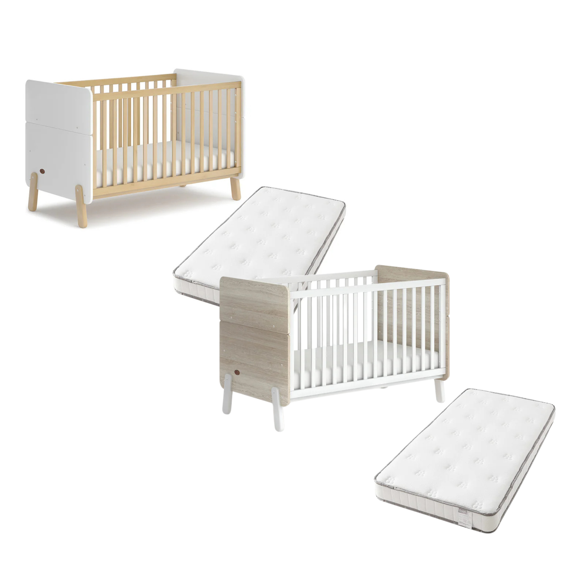 Boori Natty Cot Bed and Mattress Package