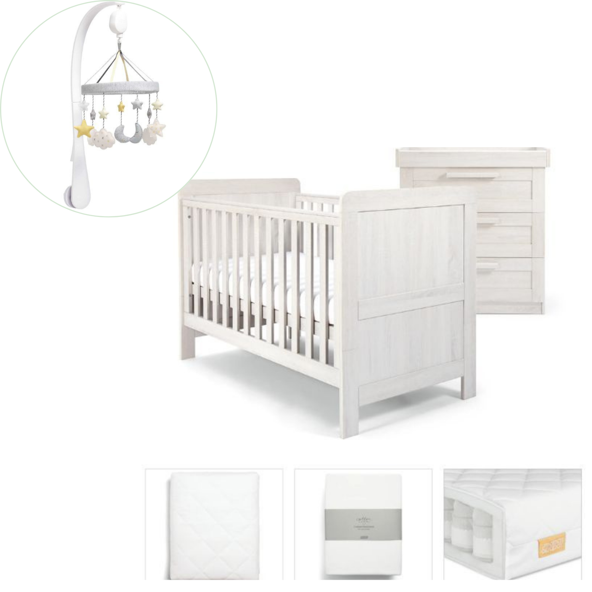 Hampden 5 Piece Set FREE Cot Mobile Worth $129 Promo ends 30 March - Tiny Tots Baby Store 