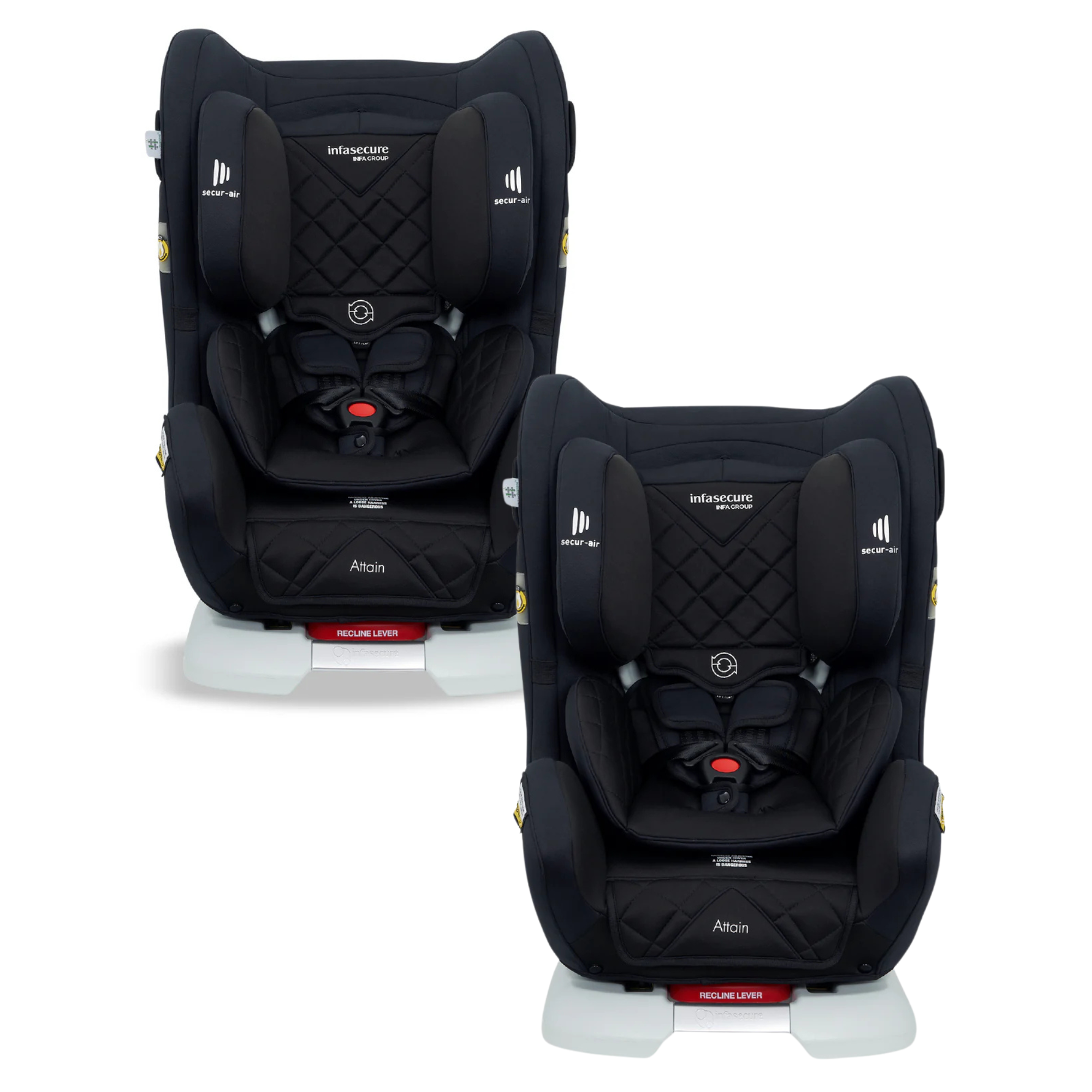 Infasecure ATTAIN More (0-4 yrs ISOFIX) Dusk ( Two Seat SAVERS Pack)