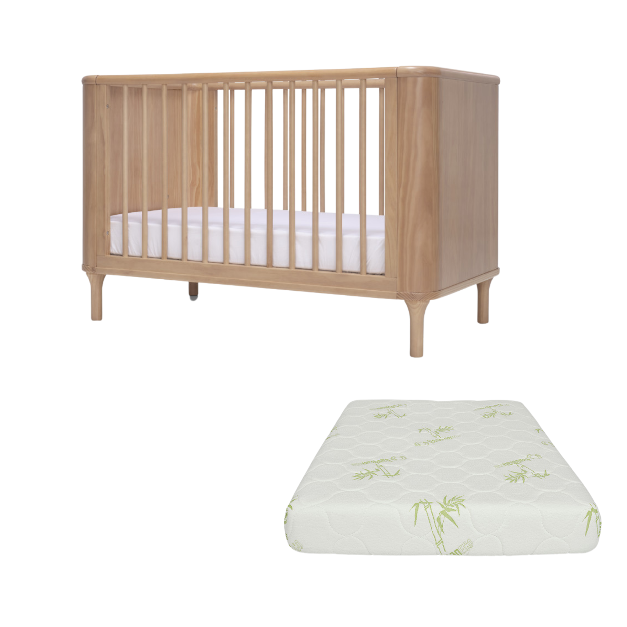 Tasman Eco Willow Cot Mattress Package