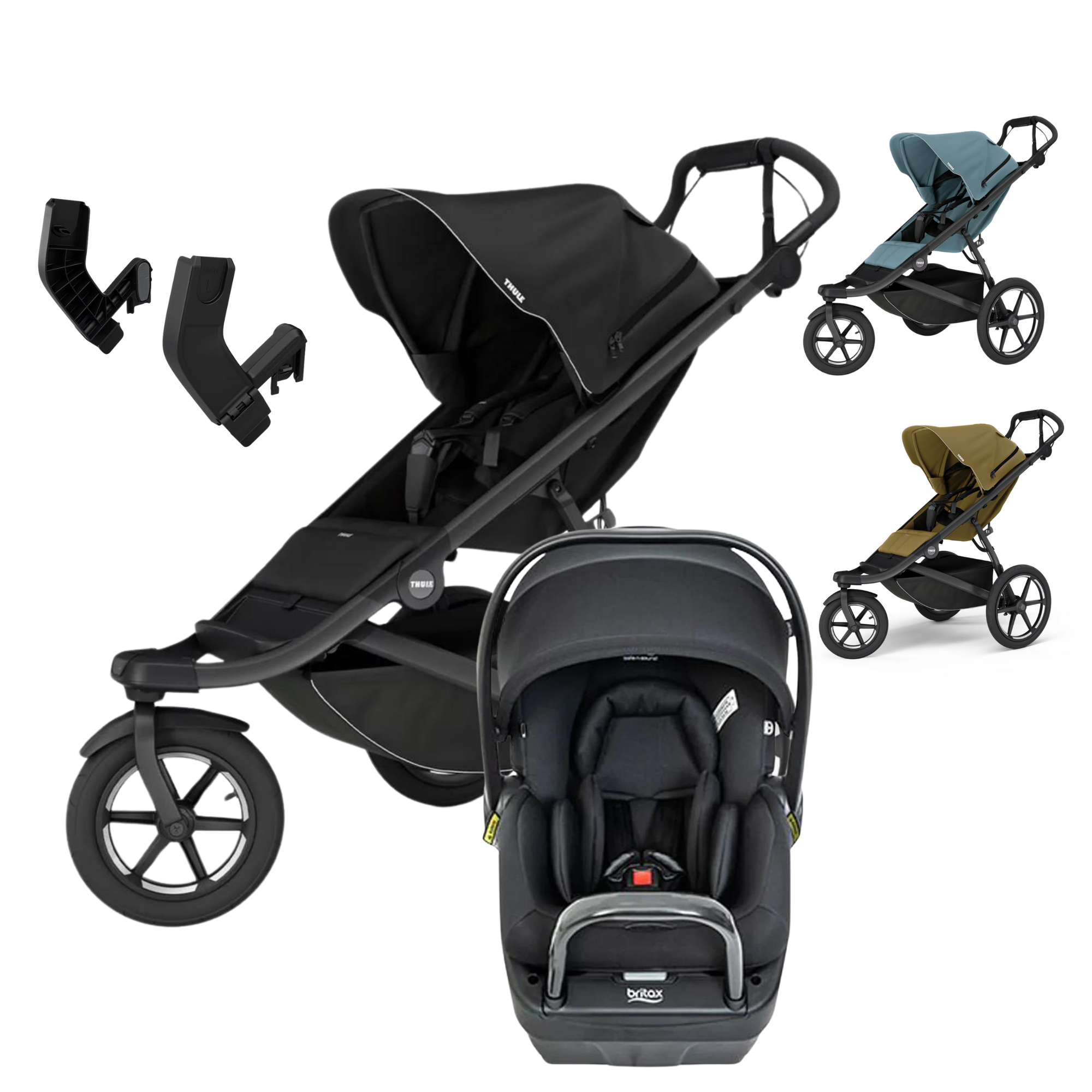 Thule Urban Glide 3 Stroller + BPod LITE Package (PRE Orders - 50% off Adapters) - Tiny Tots Baby Store 