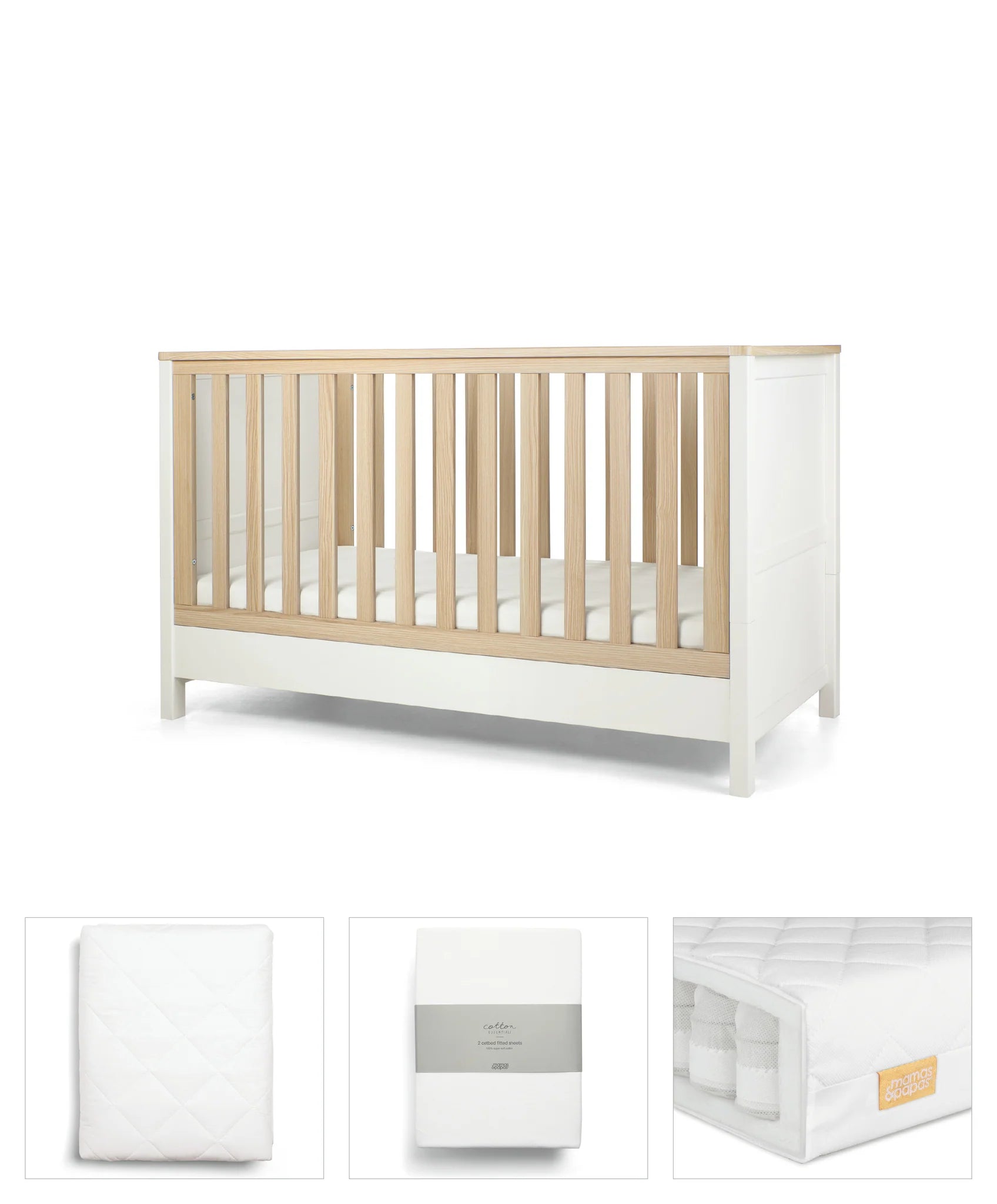 Mamas&Papas Harwell White 4 Piece Set (ETA end of Nov) - Tiny Tots Baby Store 