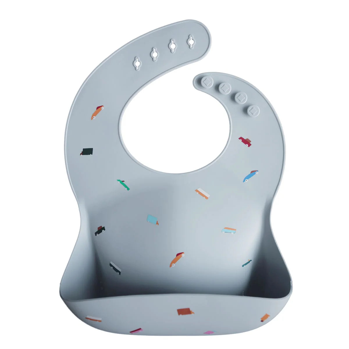 Mushie Silicone Bib Retro Cars - Tiny Tots Baby Store 