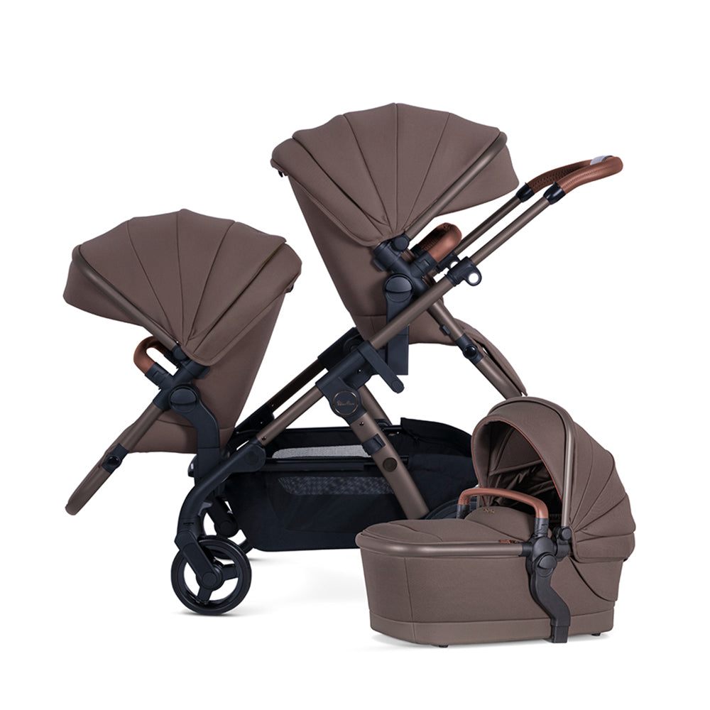 Silver Cross Wave 3 Caramel (incl tandem seat) Intro Offer FREE Phone Holder - Tiny Tots Baby Store 